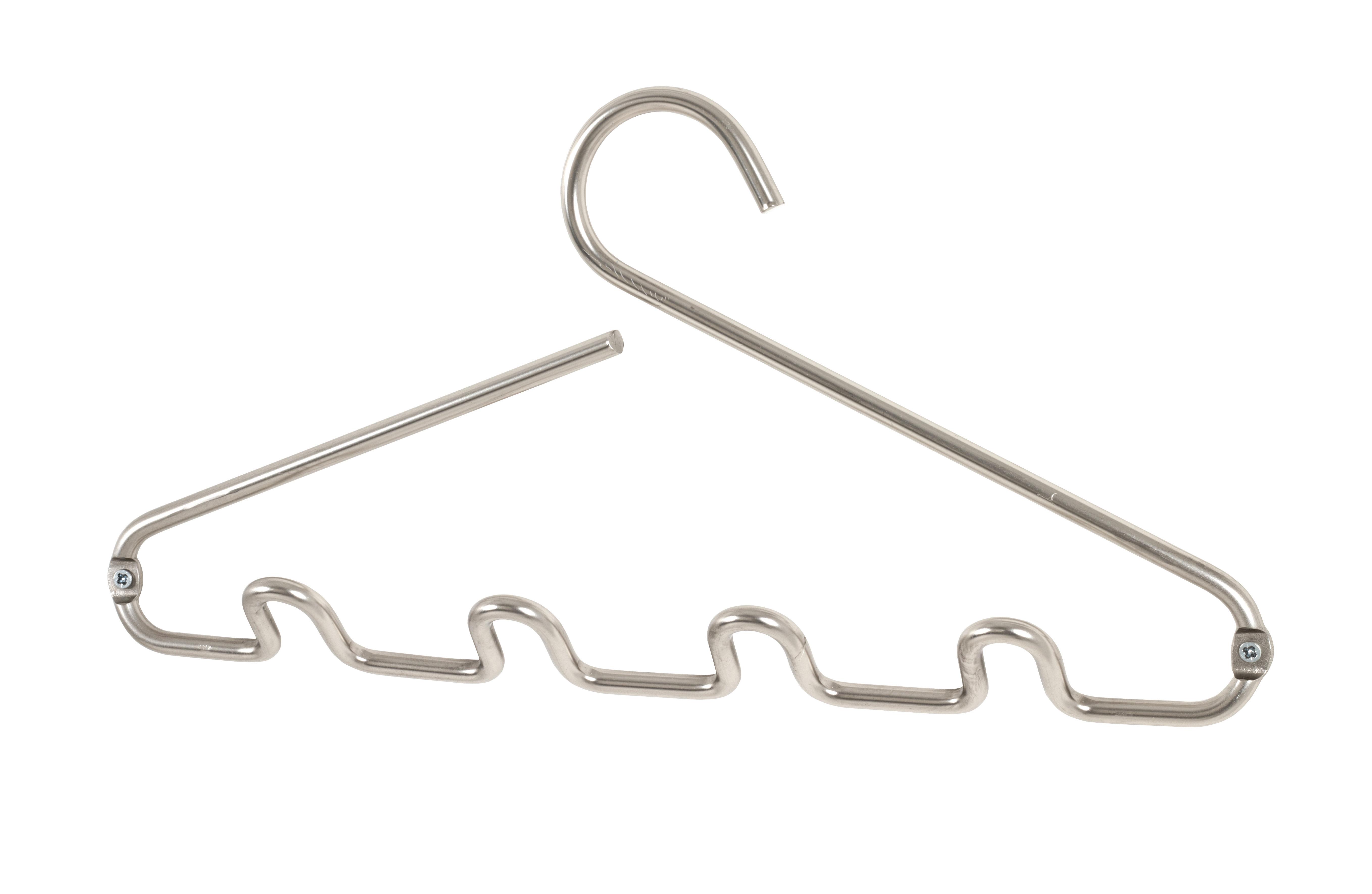 Cuier perete cu cârlige Bügel - culoare inox, Modern, metal (39/18/4cm) - Modern Living