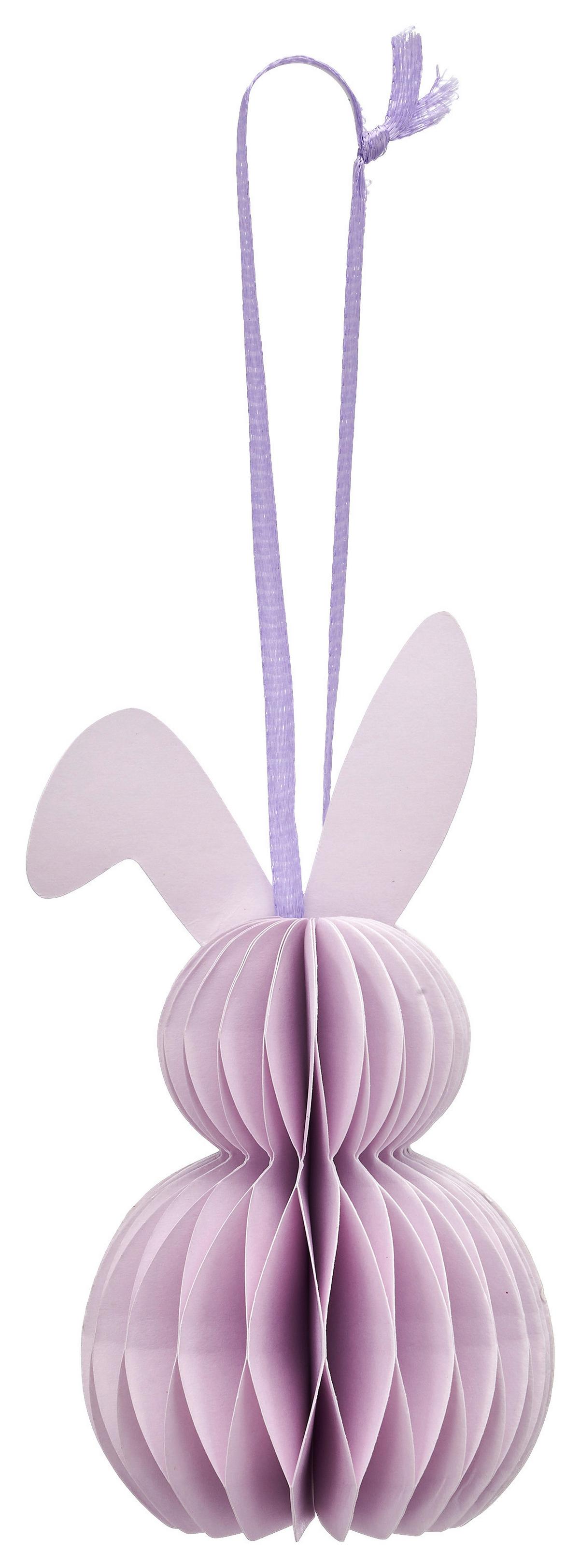 Dekohänger Paper I Gelb/Koralle/Lila/Grün, 4-tlg. - Koralle/Gelb, KONVENTIONELL, Papier (4,5/9/4,5cm) - Mömax