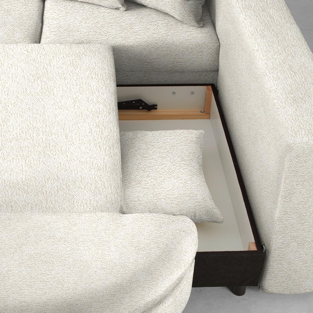 Ecksofa Axel Beige - Beige/Schwarz, MODERN, Textil/Metall (291/87/250cm) - Mömax