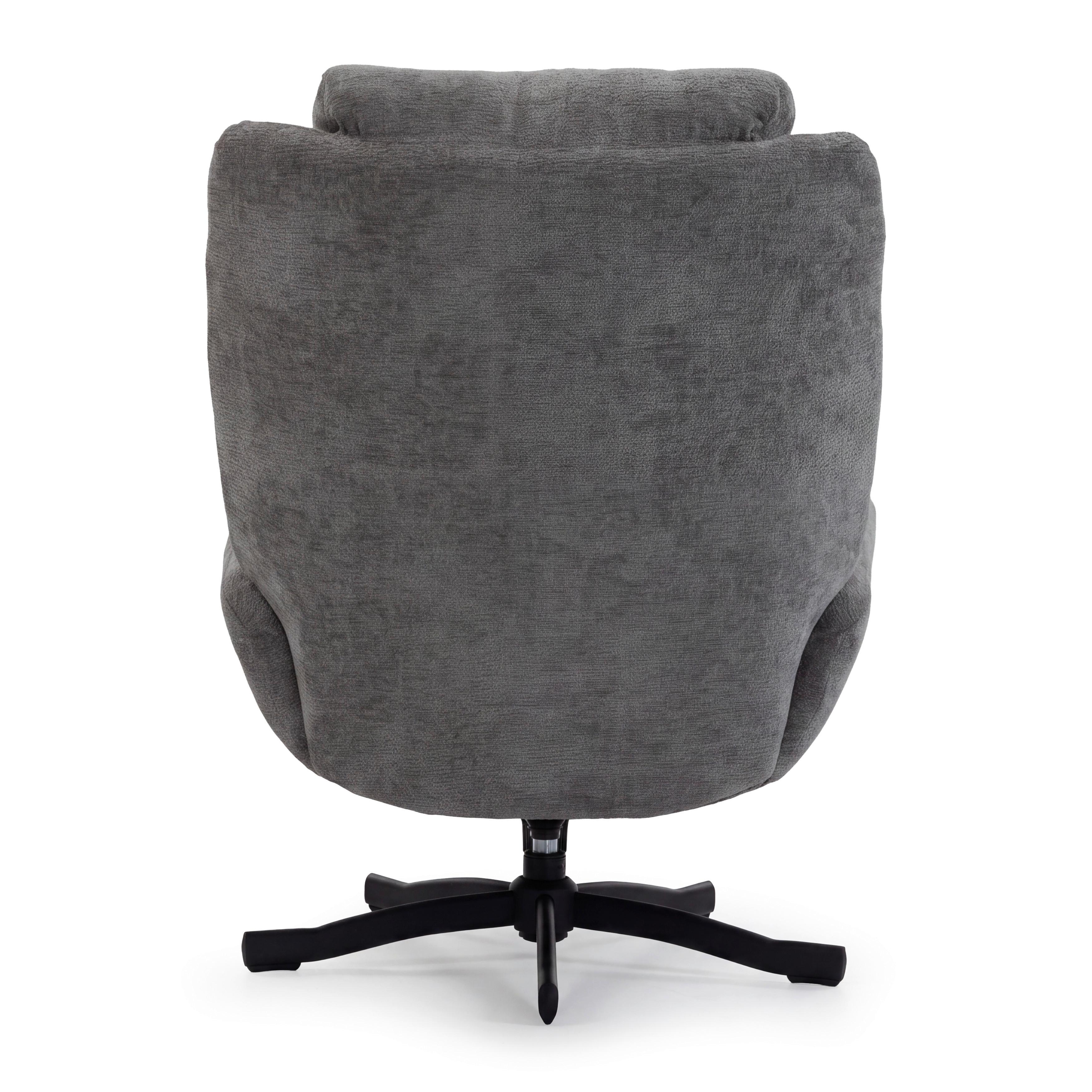 FÅTÖLJ NINA - grå/svart, Modern, metall/textil (72/96/87cm) - Bessagi Home