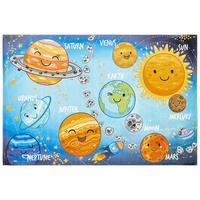 Kinderteppich Sym Kids 240 Solarsyst 120x170 - Multicolor, Basics, Textil (120/170cm) - Kayoom