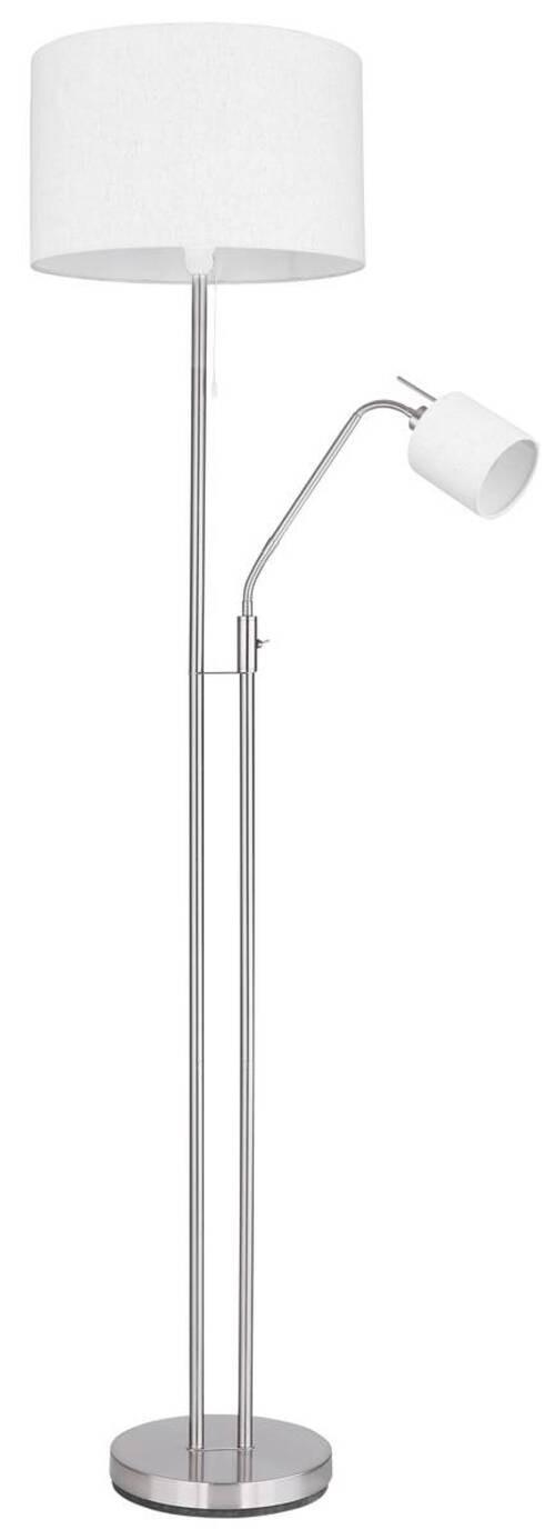 lampadaire 15447S3 - Sandfarben/Nickelfarben, Basics, Textil/Metall (40/175cm) - Globo