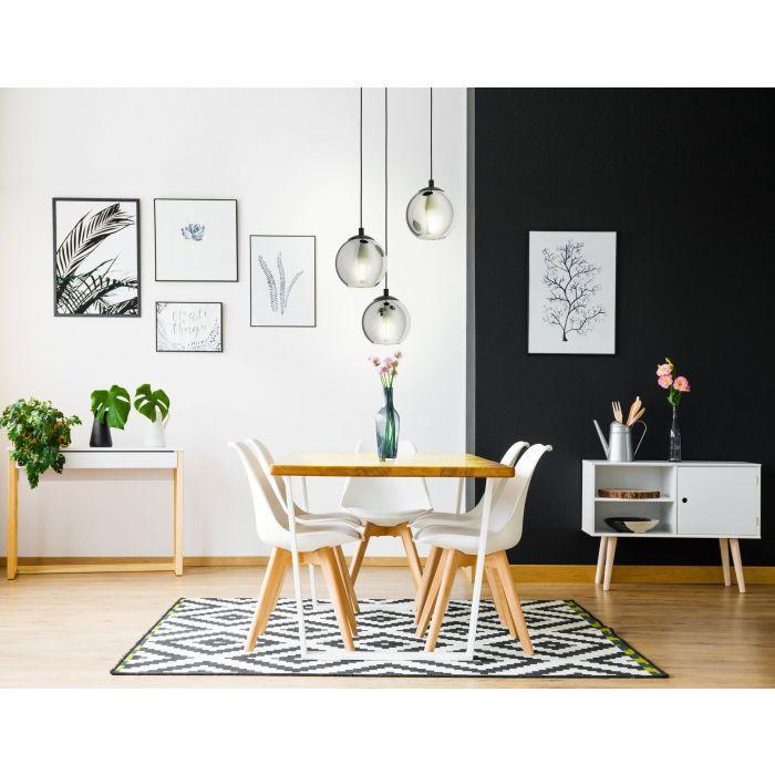 LAMPA WISZĄCA 98653 ARISCANI - czarny, Trend, metal/szkło (42,5/110cm) - Eglo