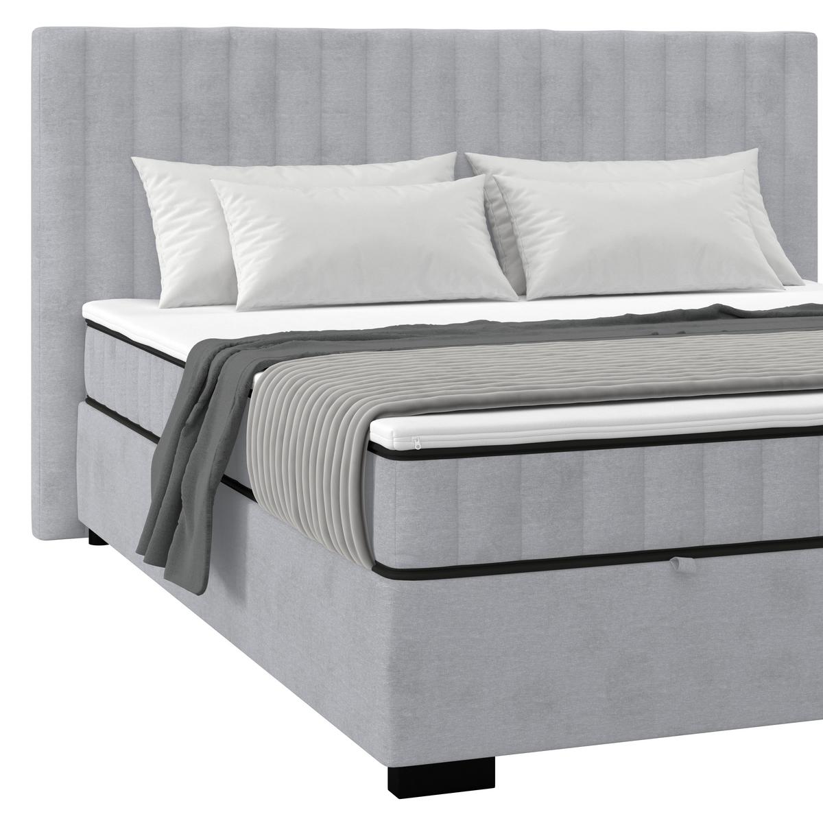 Box Krevet Maya C - siva/crna, Moderno, drvni materijal/drvo (160/200cm) - Modern Living