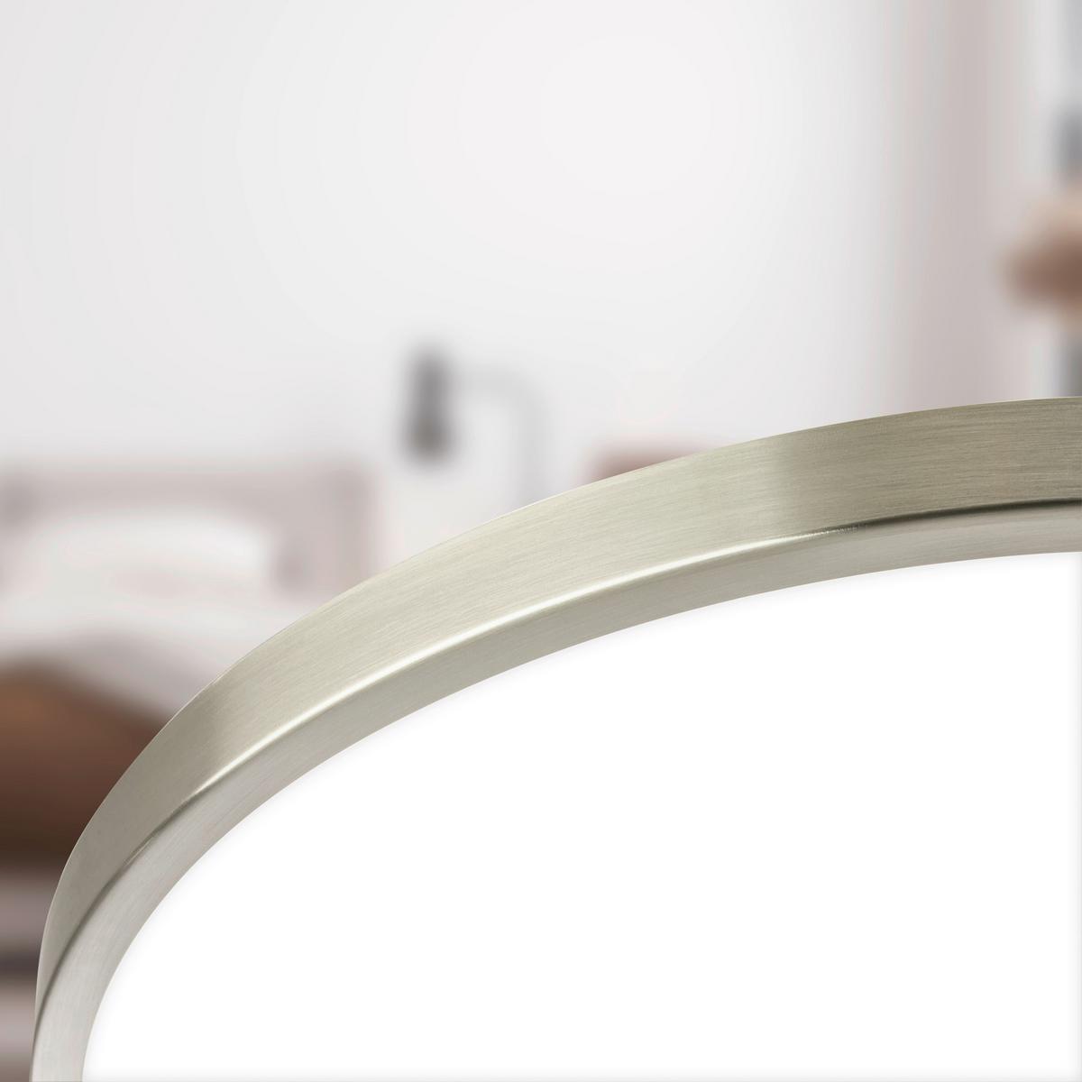 LAMPA SUFITOWA LED 3935012 KAIDA - kolor niklowy, Basics, tworzywo sztuczne/metal (33/6cm)