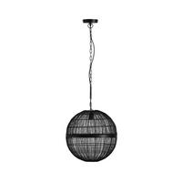 Hängeleuchte Hermi II max. 40 Watt - Schwarz, Basics, Metall (40/120cm) - Globo