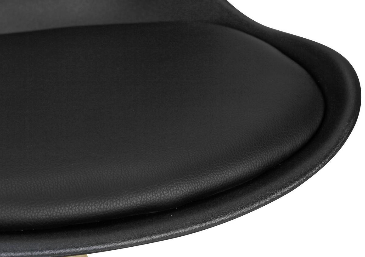 Barhocker-Set in Schwarz 'Lima' 2-er Set - Eichefarben/Schwarz, Design, Holz/Kunststoff (49/113/49cm) - MID.YOU