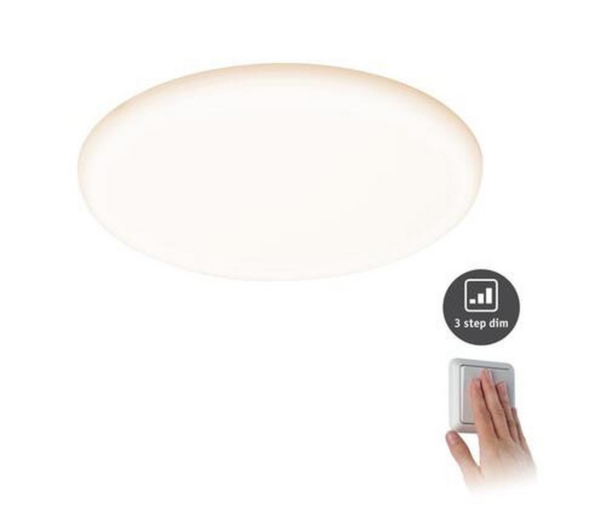 LED-Paneel in Weiß max. 21 Watt - Weiß, Basics, Kunststoff (21,5/1cm) - Paulmann