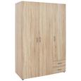Omara Za Oblačila Base - hrast/srebrna, umetna masa/leseni material (120/177/52cm) - Mömax modern living Omara Za Oblačila Base - hrast/srebrna, umetna masa/leseni material (120/177/52cm) - Mömax modern living
