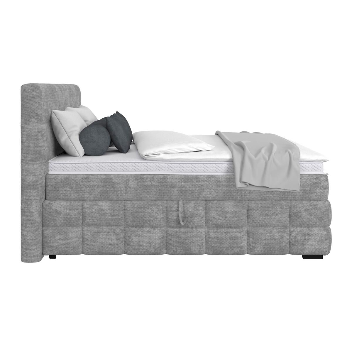 PAT BOX VEGA - gri, Trend, lemn/textil (180/200cm) - Modern Living