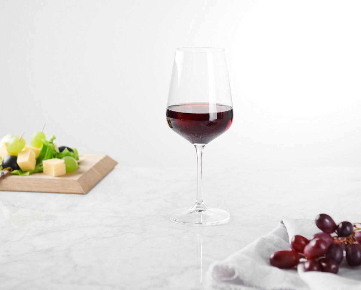 KIELISZEK DO WINA CZERWONEGO 107 055 001 - przezroczysty, Basics, szkło (0,48l) - Novel