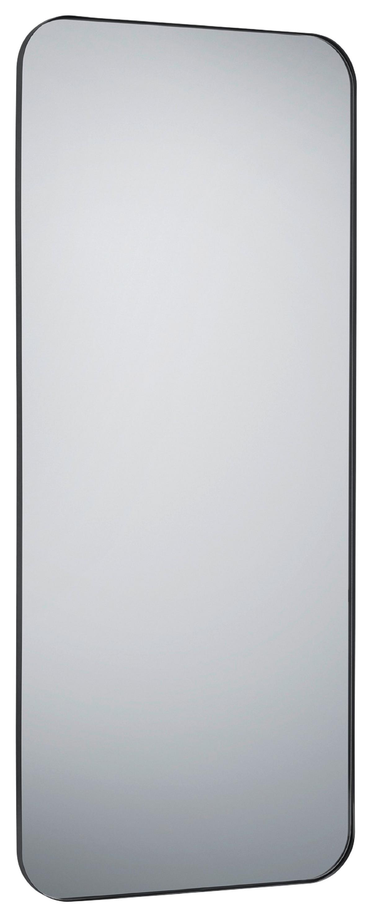 Fali Tükör 70x170cm Britta - fekete/átlátszó, Modern, Üveg/fém (70/170cm)