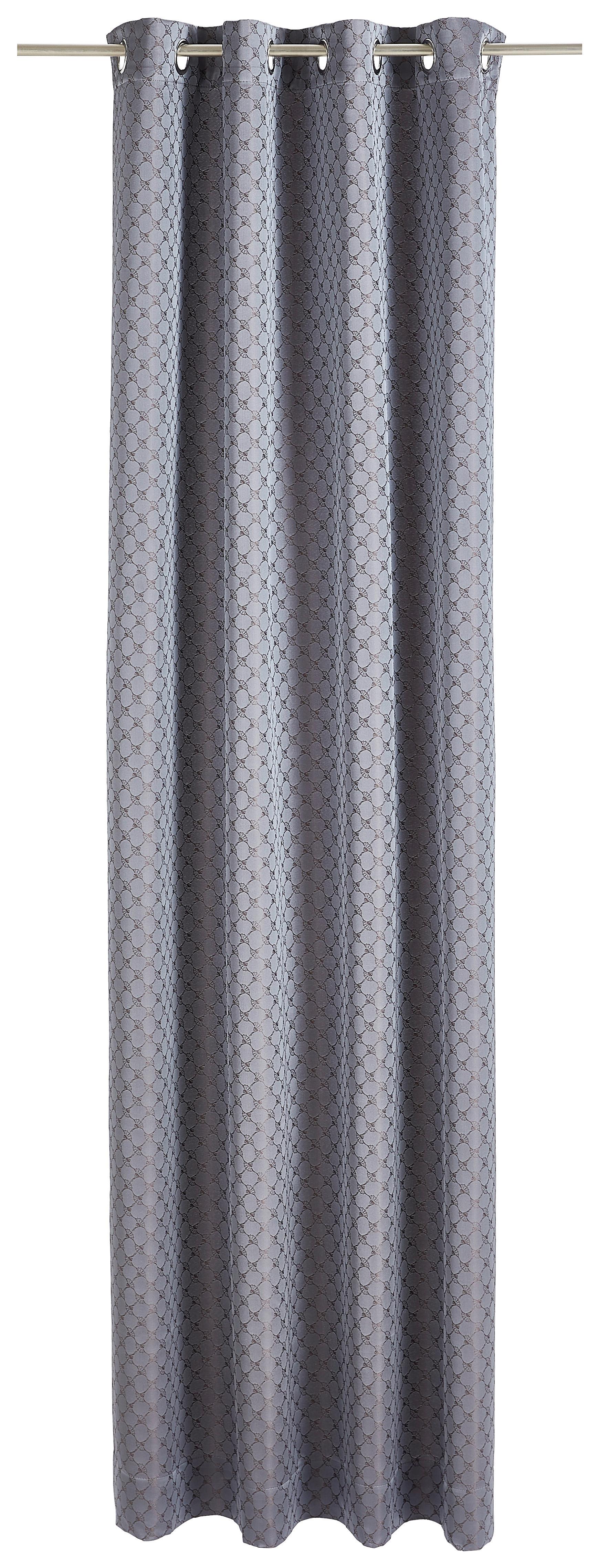 ZASŁONA NA PRZELOTKACH J-ALLOVERS 70029-022 JOOP! - ciemnobrązowy, Design, tkanina (140/250cm) - Joop!