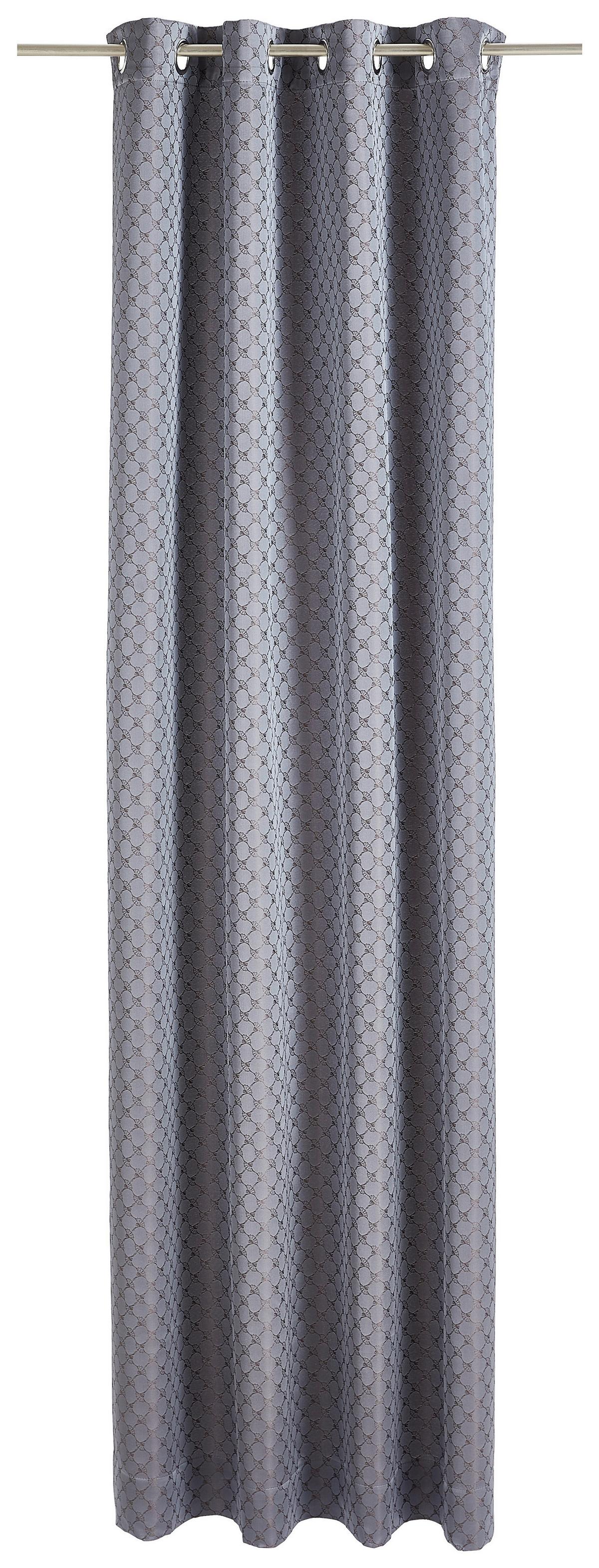 ZASŁONA NA PRZELOTKACH J-ALLOVERS 70029-022 JOOP! - ciemnobrązowy, Design, tkanina (140/250cm) - Joop!