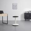 KONTORSPALL SPIN - vit/svart, Modern, metall/textil (36,5/55.5-73.5/39cm) - Mömax