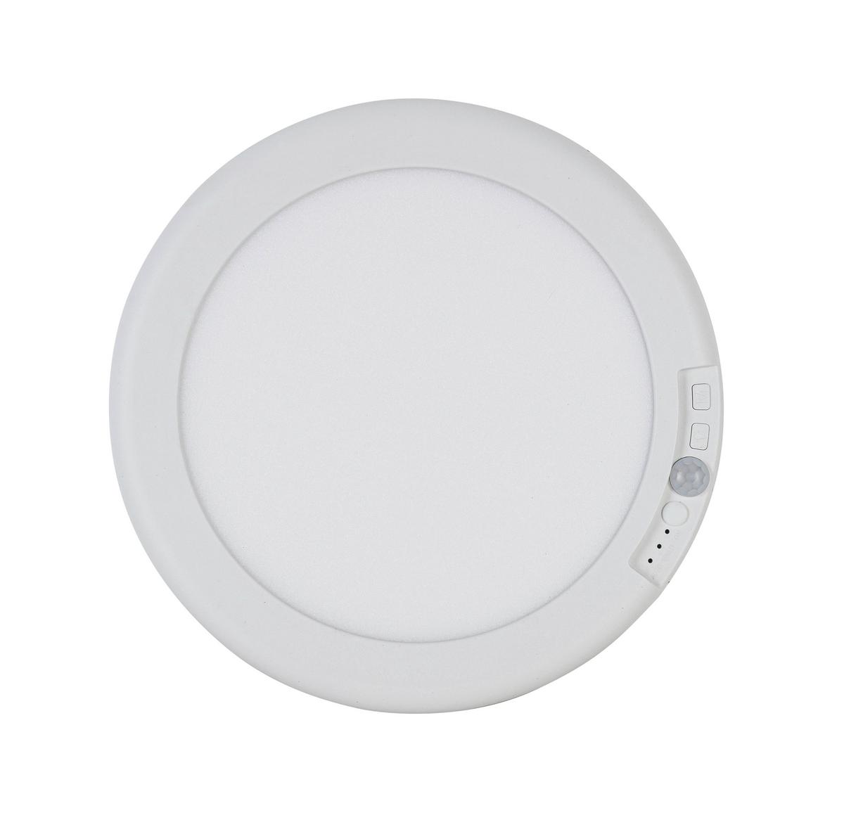 Stropna Svetilka Batteri - bela, Moderno, kovina/umetna masa (19/1,5cm) - Mömax