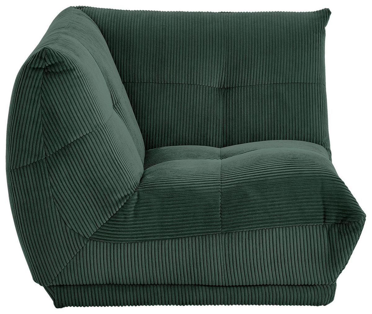Modul Sofa Giselle Ecke Dunkelgrün - Dunkelgrün, Trend, Textil (105/80/105cm) - Livetastic