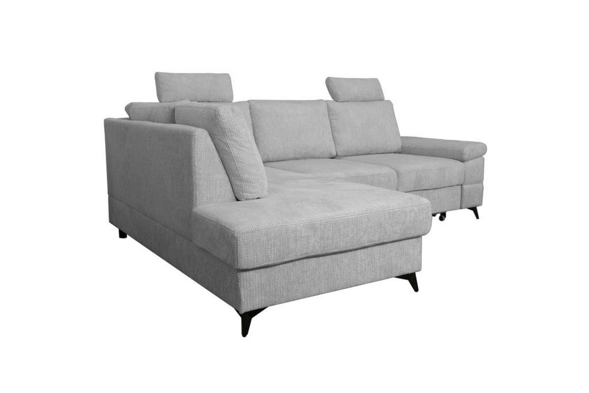 Coltar SARA L - negru/gri, Basics, textil (189/250cm) - Ondega