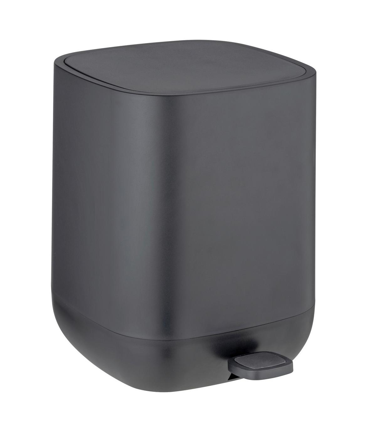 Coș de gunoi pentru cosmetice Davos - negru, Modern, plastic (23,5/26/27,5cm) - Wenko