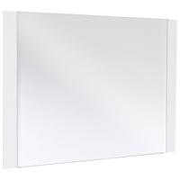 LUSTRO ŚCIENNE ROMINA - biały, Design, materiał drewnopochodny/szkło (90/68/2cm)