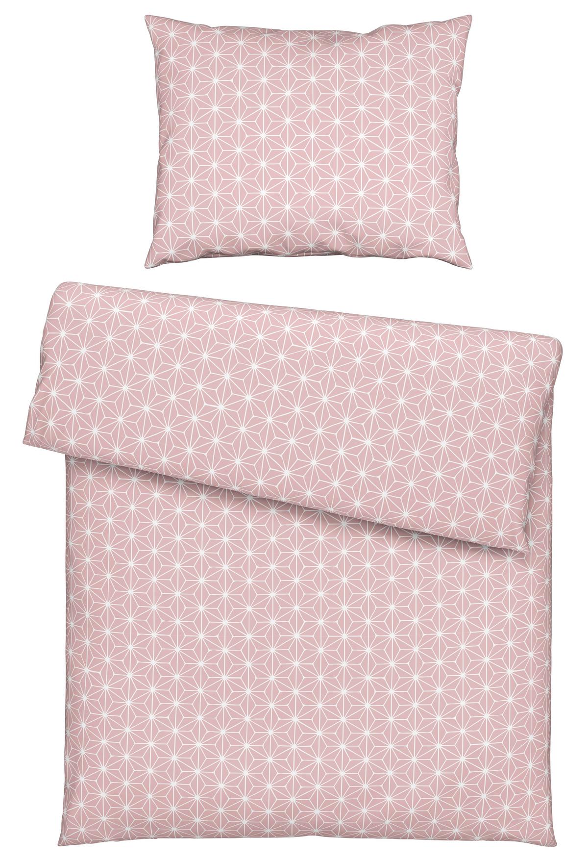 Bettwäsche Emma in Altrosa ca. 135x200cm - Altrosa, KONVENTIONELL, Textil (135/200cm) - Modern Living