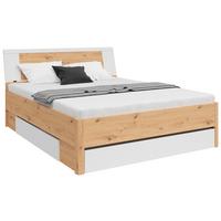 Krevet S Prostor. Za Odlaganje Saturn - bijela/boje grafita, Konvencionalno, drvni materijal (160/200cm) - Based