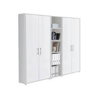 Aktenschrank Office Edition Sw Set 10 Weiß - Weiß, MODERN, Holzwerkstoff (212,9/185,6/33cm) - MID.YOU