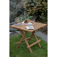 Gartenbeistelltisch Woodie Teak - Teakfarben, Basics, Holz (50/50/50cm) - Gardenson