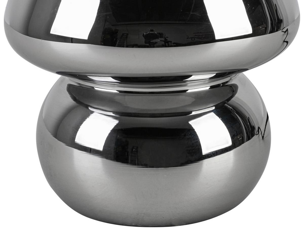 Namizna Svetilka Schöni - barve kroma/črna, Moderno, umetna masa/steklo (15/18cm) - Modern Living
