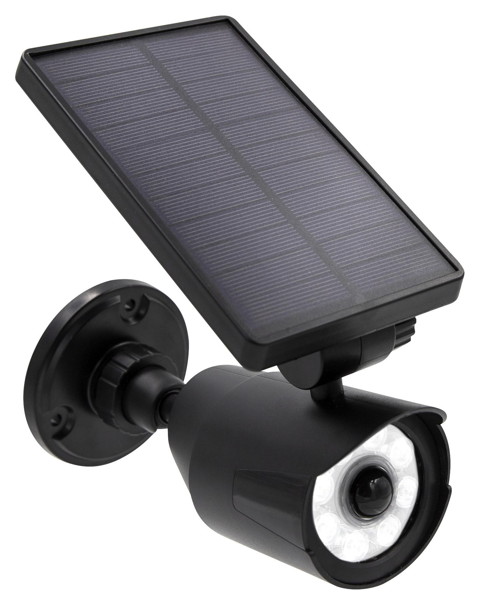 Napelemes Kültéri Reflektor Panta Safe Light Solar - fekete, műanyag/Üveg (16/9,1/12cm) - Mediashop