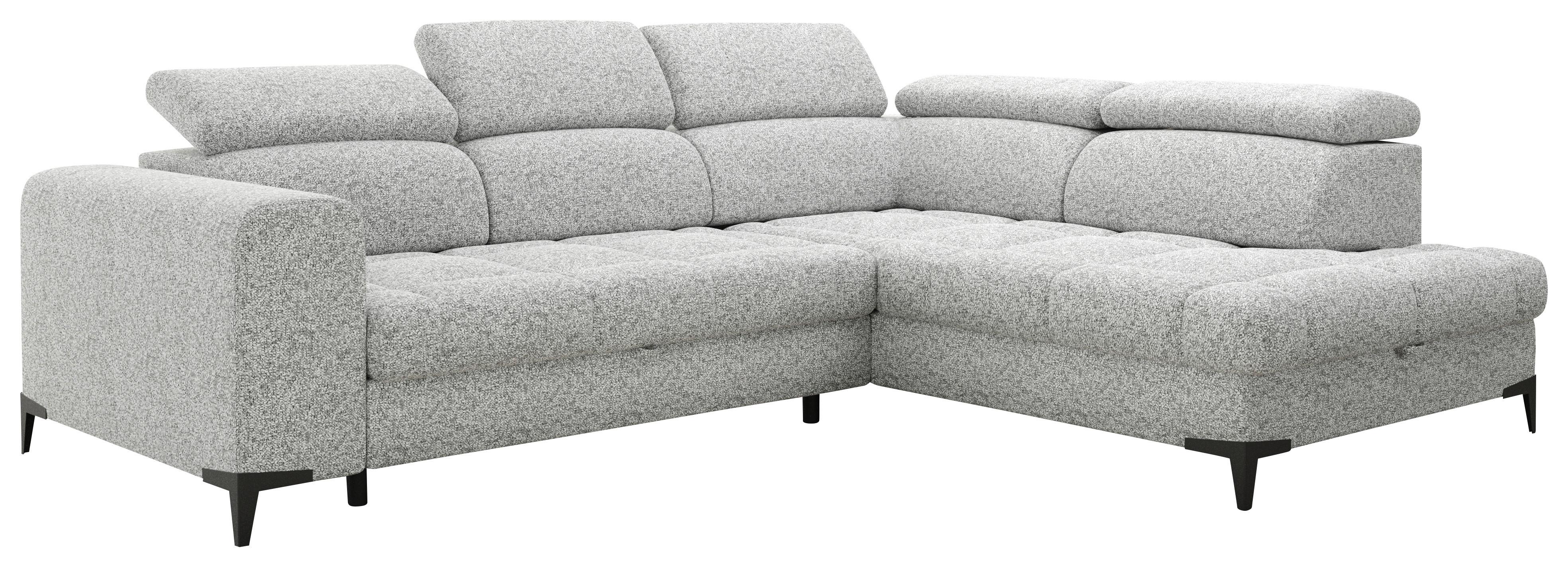 Sarokkanapé Mason - világosszürke, Modern, műanyag/faalapú anyag (271/211cm) - Mömax