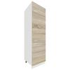 Omara Za Posodo Esilo, Hrast, Bela - bela/barve aluminija, Konvencionalno, kovina/leseni material (60/207/57cm) - MID.YOU