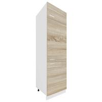 Omara Za Posodo Esilo, Hrast, Bela - bela/barve aluminija, Konvencionalno, kovina/leseni material (60/207/57cm) - MID.YOU