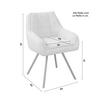 STOL MED ARMSTÖD BILLY - svart/cremefärgad, Modern, metall/trä (64/87/67cm) - Bessagi Home