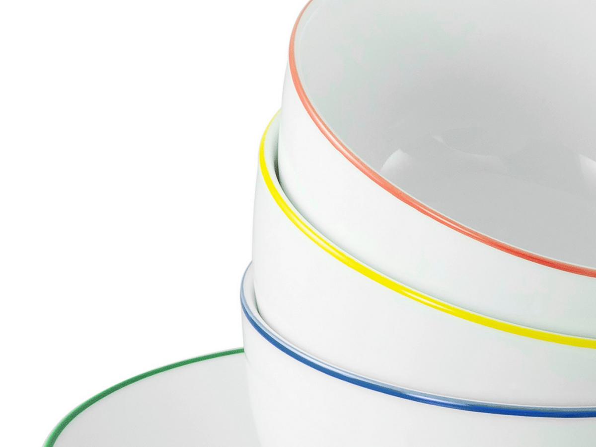 Servis Za Zajtrk Luna Color Line, 16-Delni - bela/večbarvno, Basics, keramika - Creatable