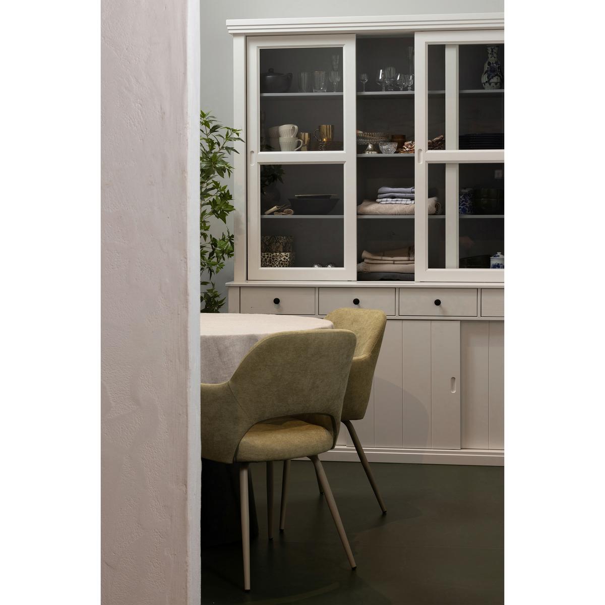 Vitrine Lagos Weiß - Schwarz/Weiß, Design, Glas/Holz (166/214/48cm) - Livetastic
