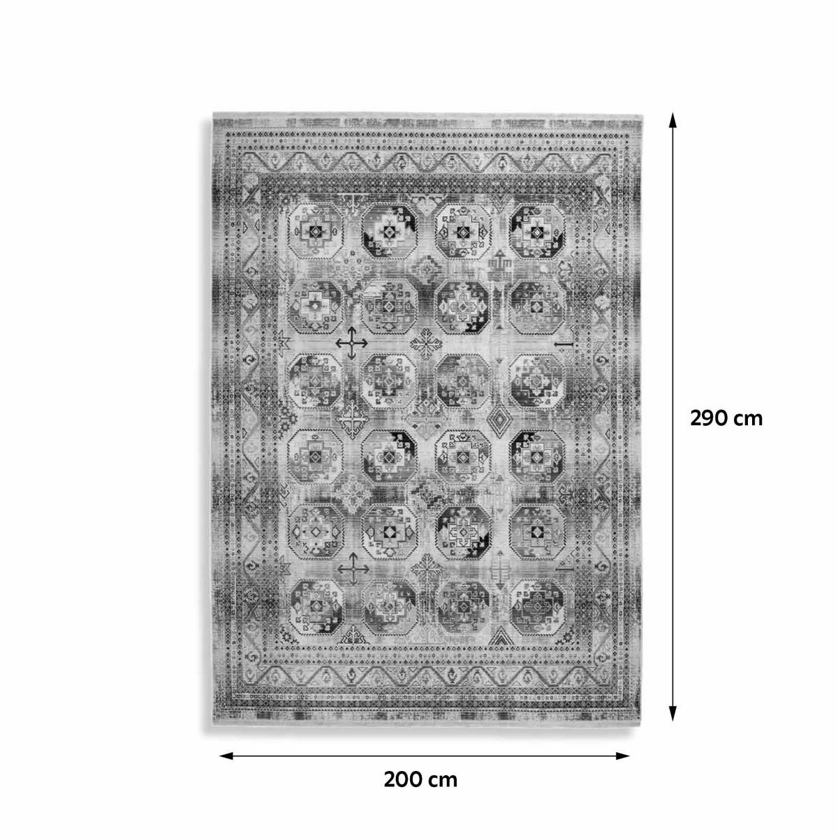 Vintage-teppich Tajvn-200-290 - Multicolor, Design, Textil (200/290cm) - Kayoom