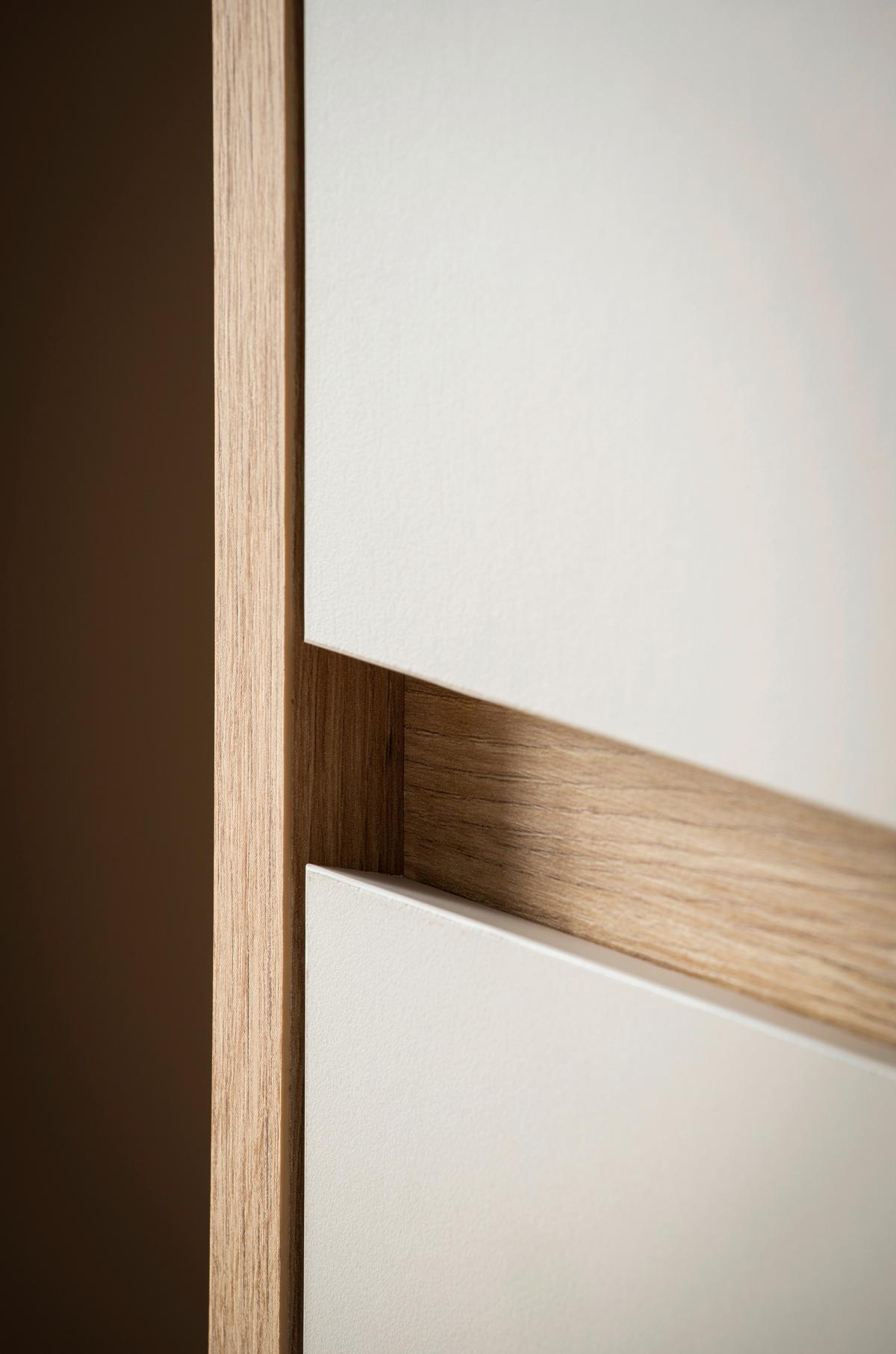 WOHNWAND SONORA - Kaschmir/Eiche Artisan, Design, Glas/Holzwerkstoff (342/205/40cm) - MID.YOU