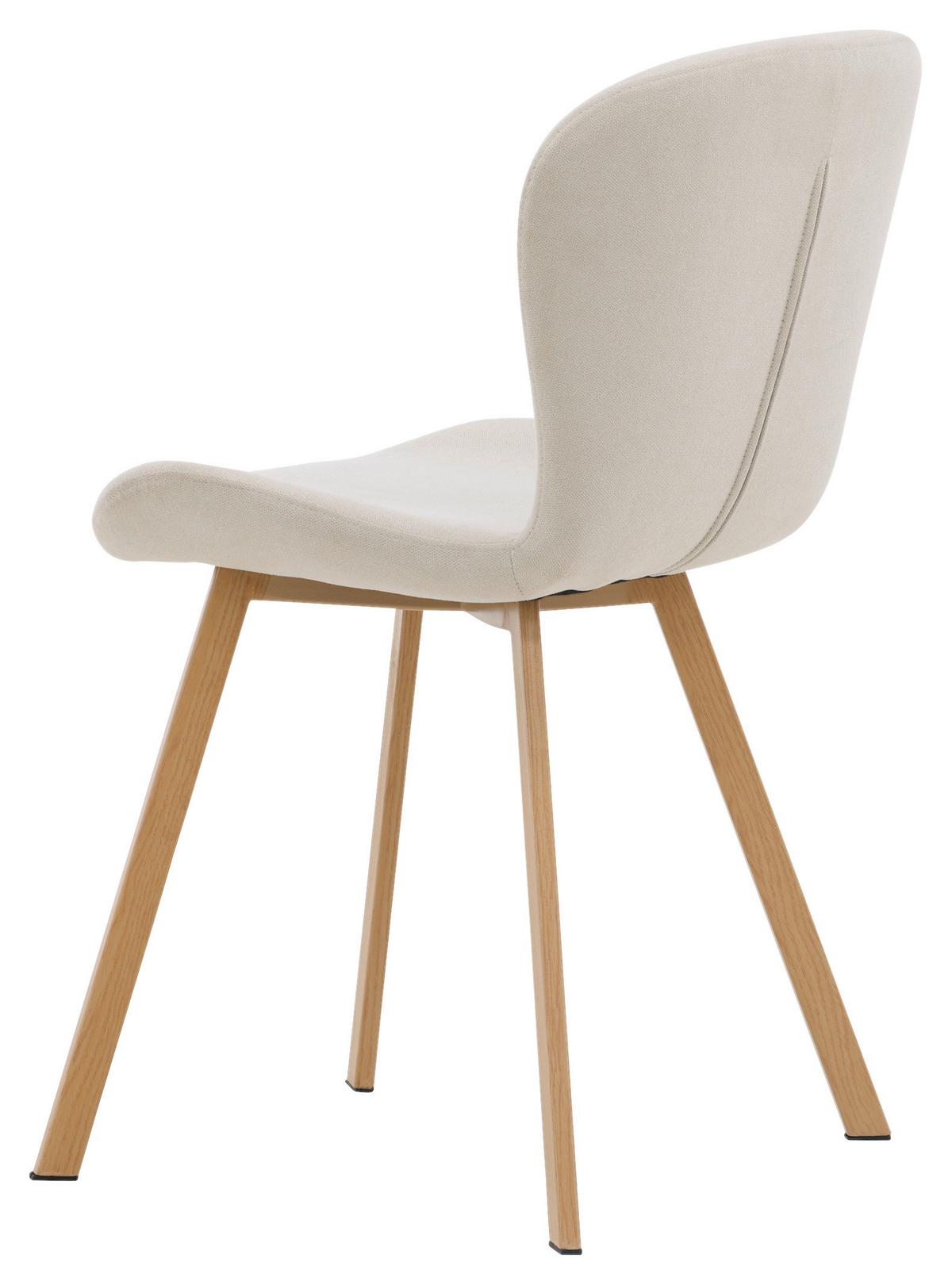 STUHL-SET LILJA - Hellbraun/Beige, Design, Kunststoff/Textil (48/80/50cm) - Livetastic