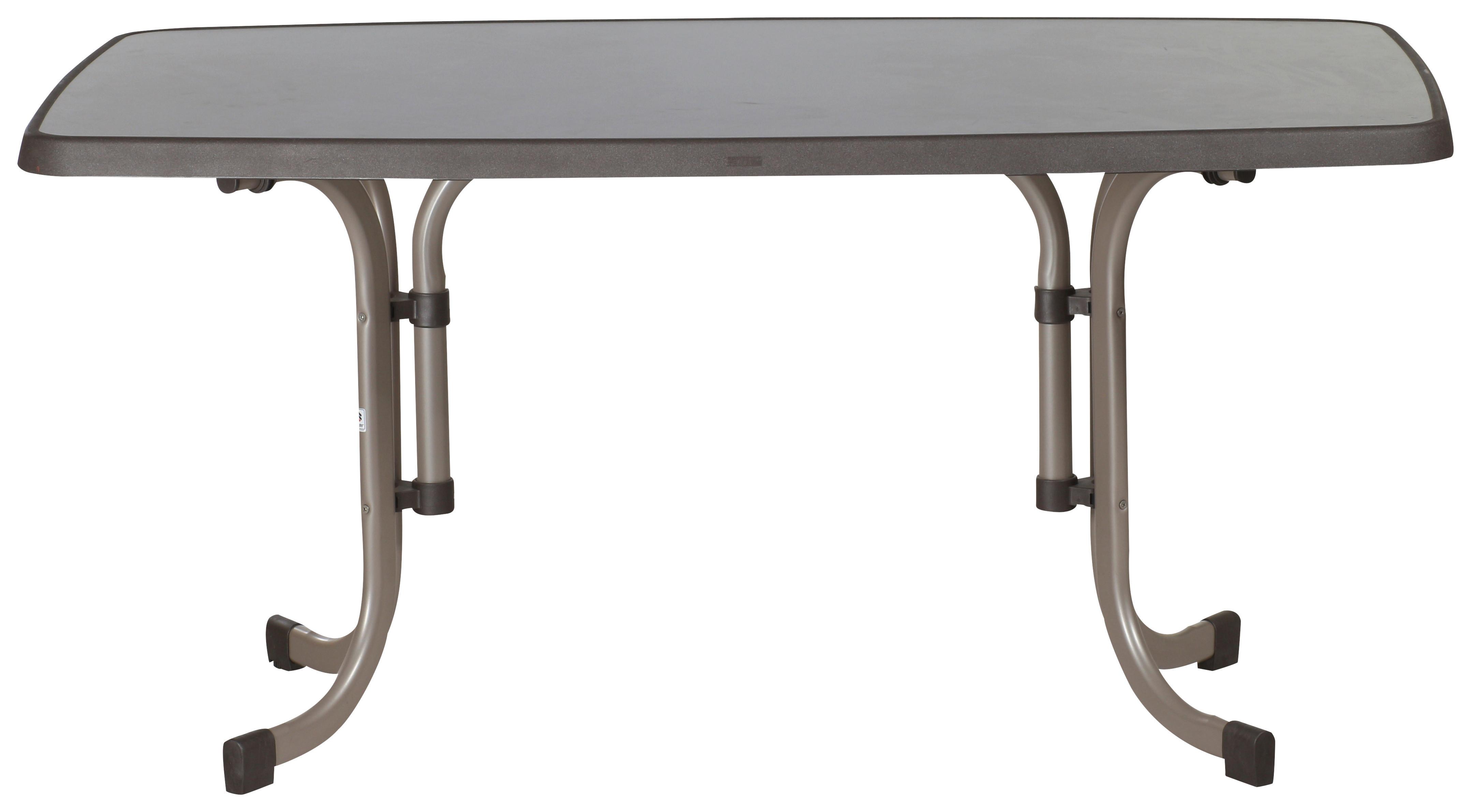 Gartentisch ca. 150x90x72cm Champagner,Mokka - Champagner/Mokka, MODERN, Holzwerkstoff/Metall (150/90/72cm) - Sieger