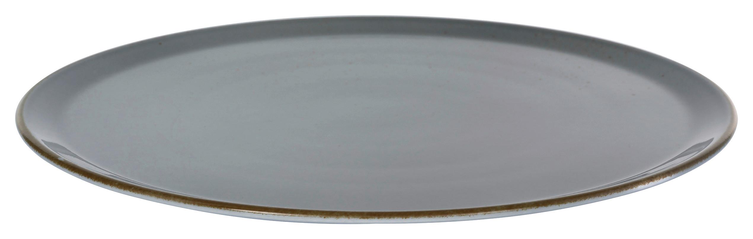 Farfurie pentru pizza Capri - gri, Modern, ceramică (33/33/2cm) - Premium Living