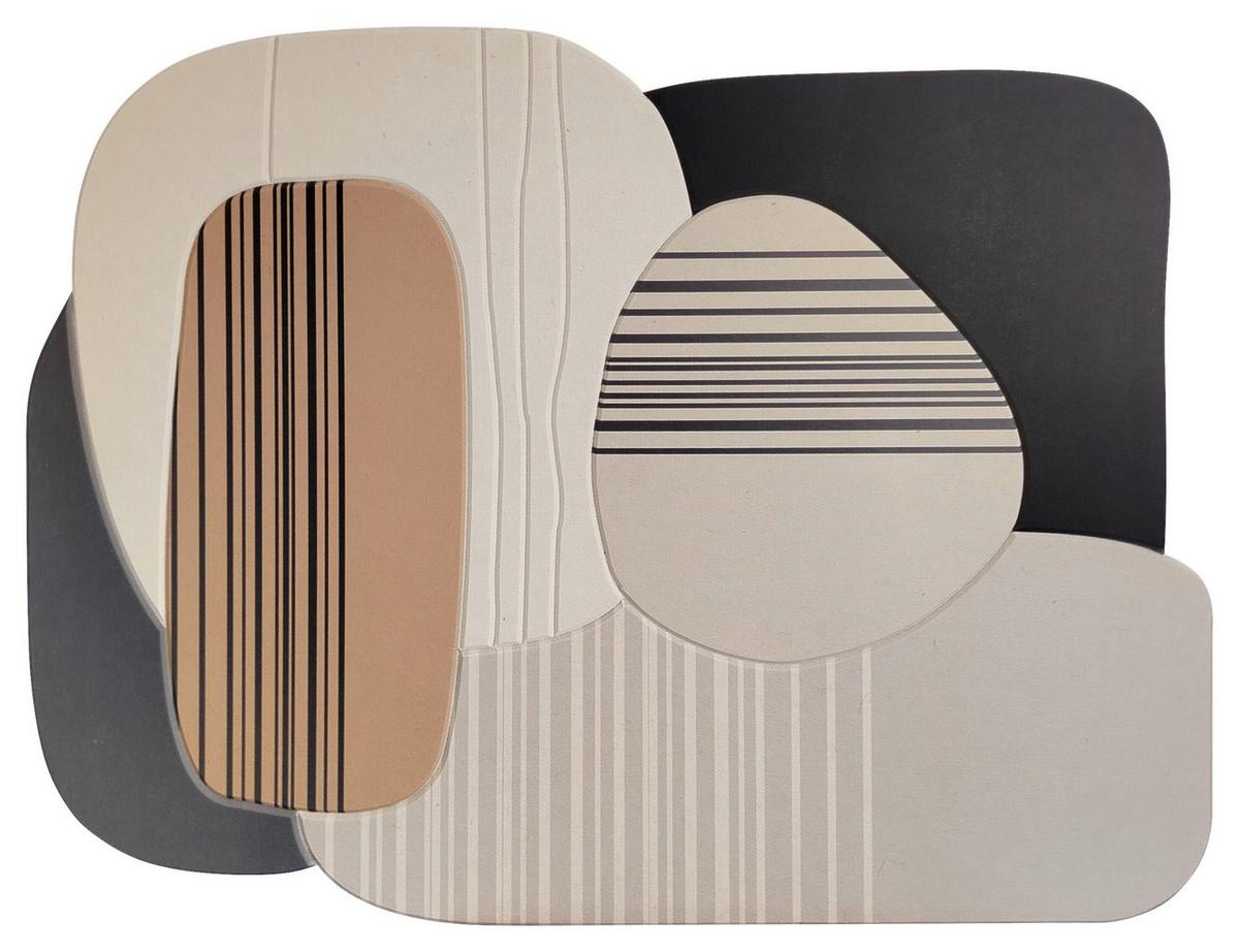 Akustični Panel Marla - črna/bež, tekstil (90/120cm) - Premium Living