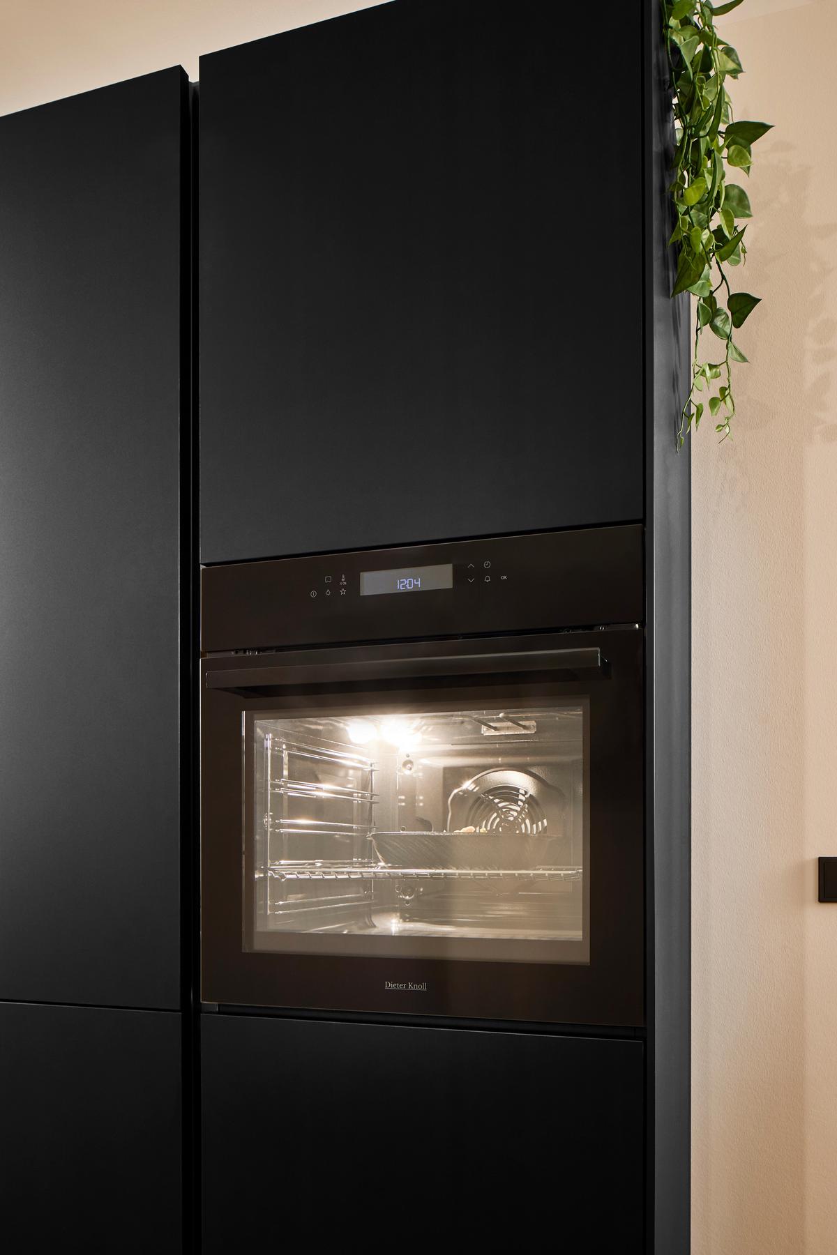 Einbauküche Senso Schwarz - Schwarz, MODERN, Holzwerkstoff (260,5/249cm) - Nobilia