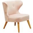 Kindersessel Rosa 50x58x49,5cm - Rosa, ROMANTIK / LANDHAUS, Holz/Textil (50/58/49,5cm) - Modern Living