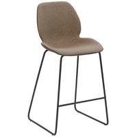 Barhocker My Solo ca. 49x97 cm Schlammfarben - Sandfarben/Schlammfarben, KONVENTIONELL, Textil/Metall (49/97/52cm) - Livetastic