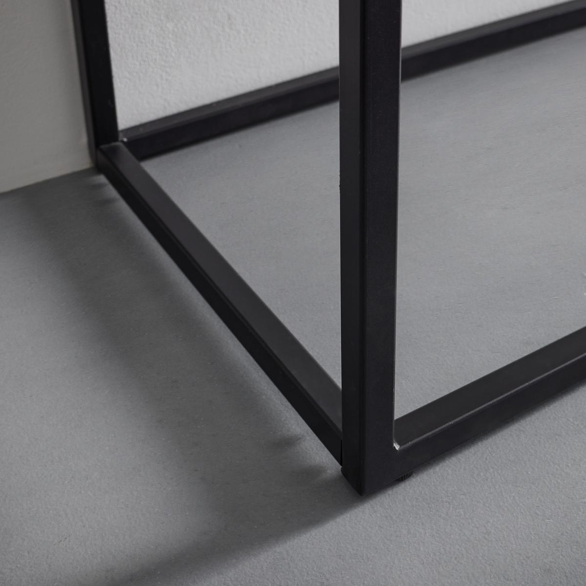 Konsolentisch Holz "Catalina", ca. 120x40 cm, teilmassiv - Eichefarben/Schwarz, MODERN, Holz/Holzwerkstoff (120/40/76cm) - Bessagi Home