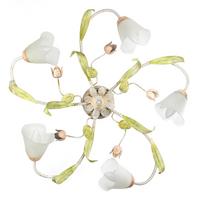 Deckenleuchte Wilma Grün/Weiß/Pink max. 6 Watt - Pink/Weiß, KONVENTIONELL, Glas/Metall (63/20cm)