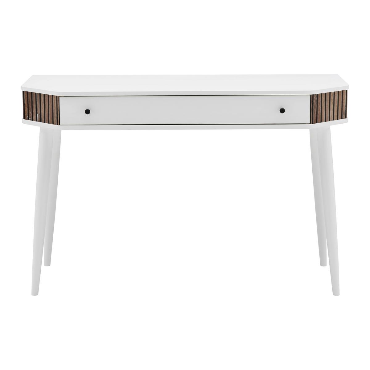 Pisalna Miza Capri - Exklusiv- Imitacija Hrasta/bela Barva - črna/barve hrasta, Moderno, umetna masa/leseni material (120/76/50cm) - Mömax