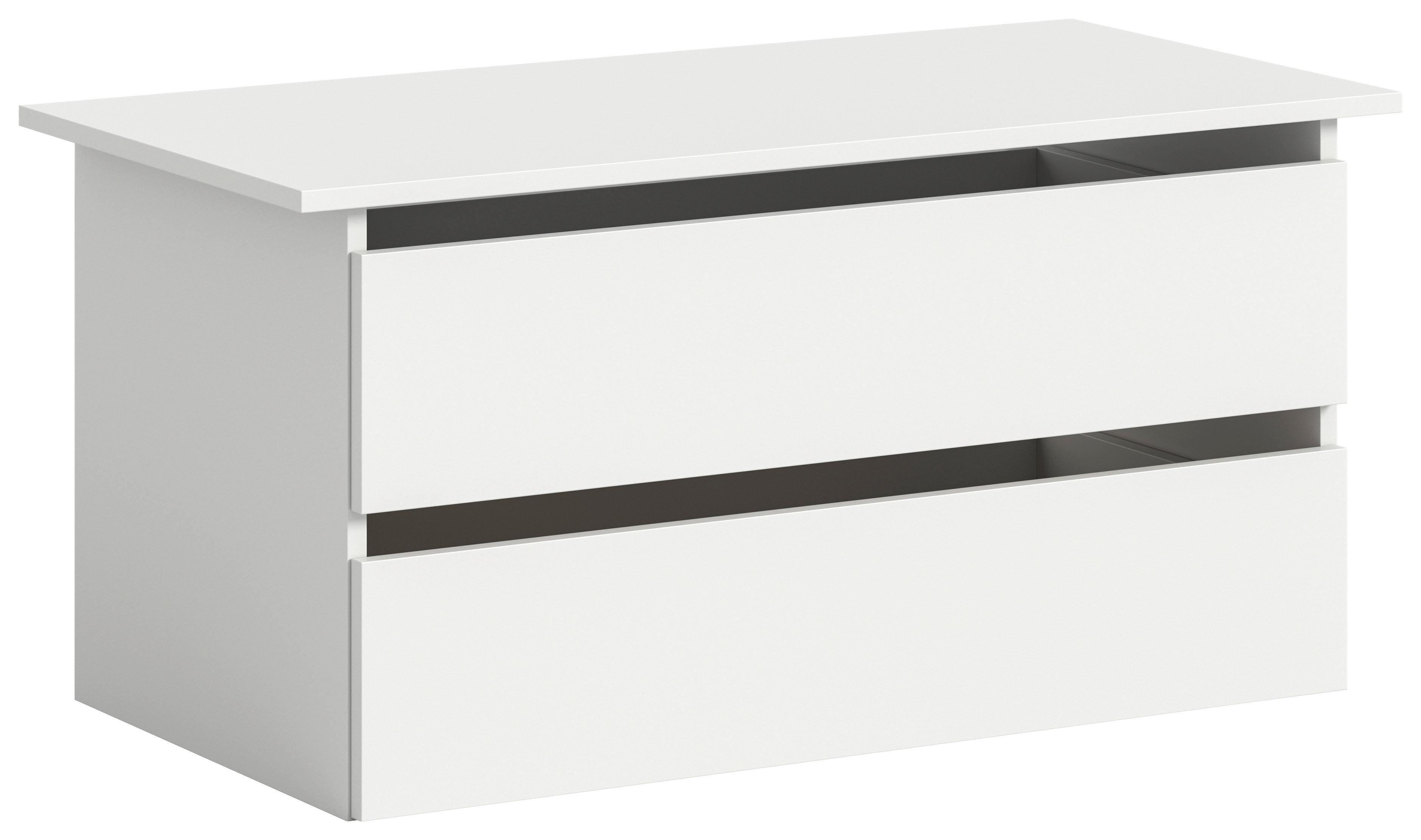 Notranji Predali Oakland, Bela - bela, Moderno, leseni material (97/47/48cm) - MID.YOU