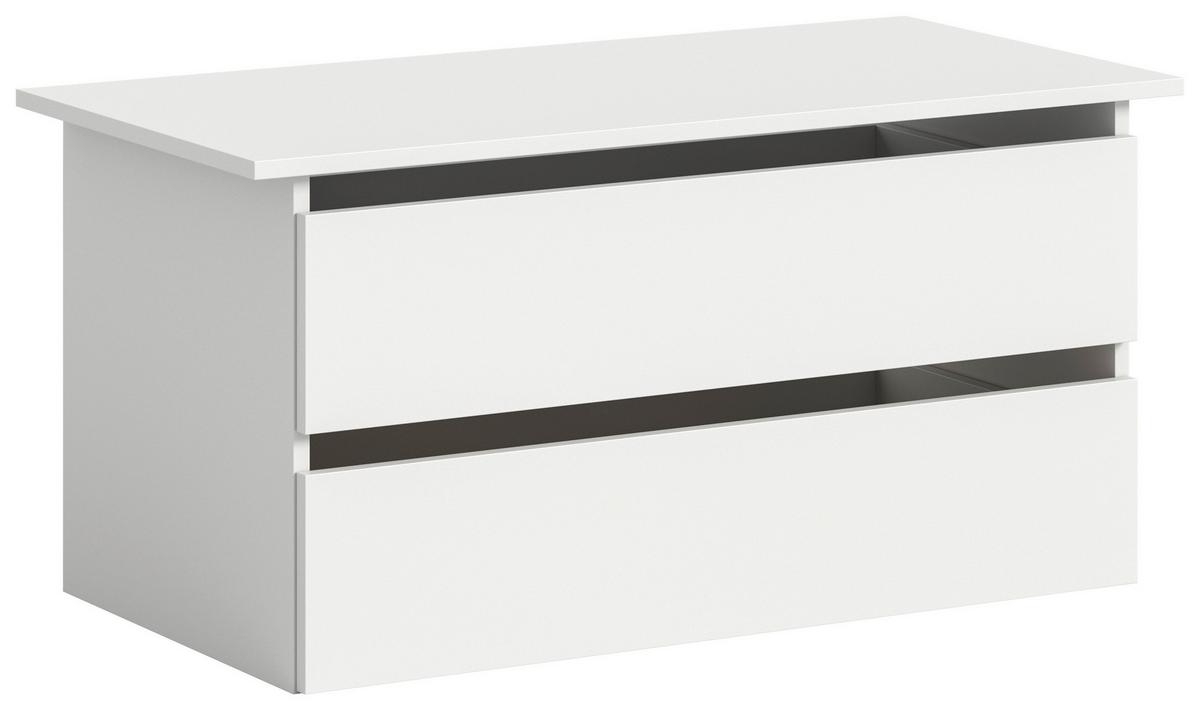 Notranji Predali Oakland, Bela - bela, Moderno, leseni material (97/47/48cm) - MID.YOU